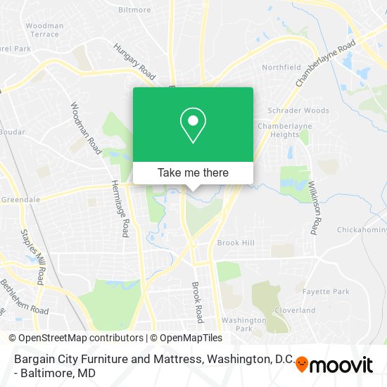 Bargain City Furniture and Mattress map