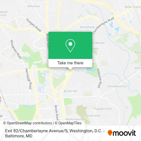 Exit 82/Chamberlayne Avenue/S map