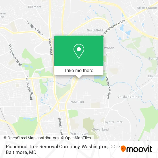 Richmond Tree Removal Company map
