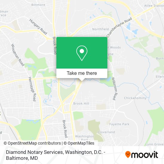 Diamond Notary Services map