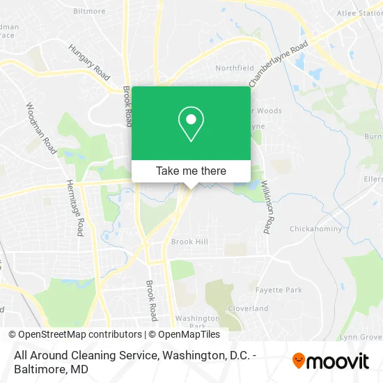 Mapa de All Around Cleaning Service