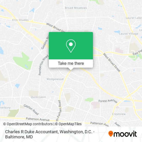 Charles R Duke Accountant map