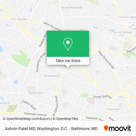 Mapa de Ashvin Patel MD