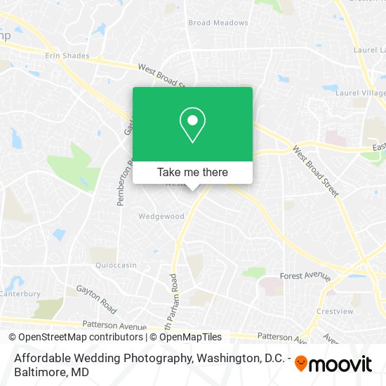 Affordable Wedding Photography map