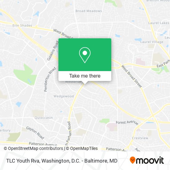 Mapa de TLC Youth Rva