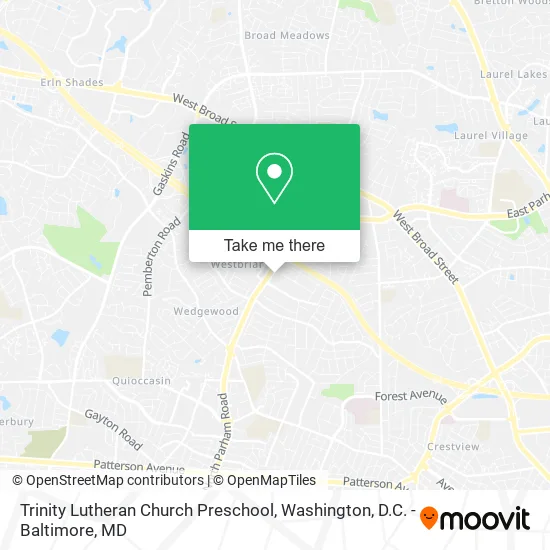Trinity Lutheran Church Preschool map