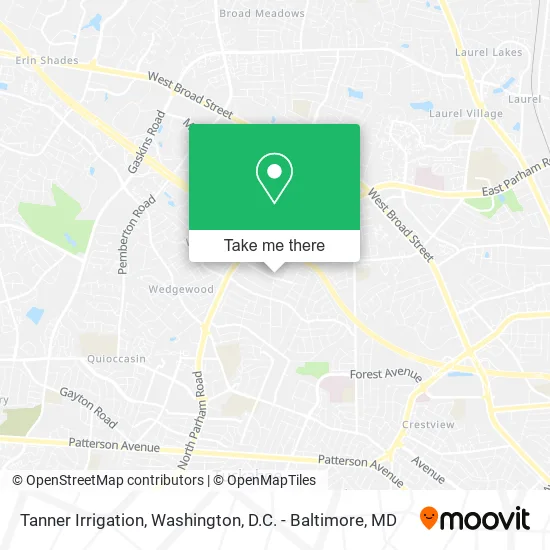 Tanner Irrigation map