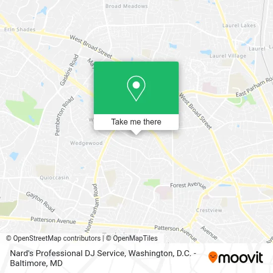 Nard's Professional DJ Service map