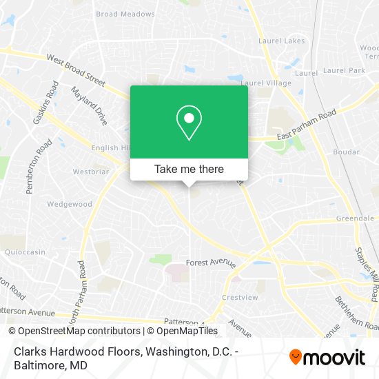 Mapa de Clarks Hardwood Floors
