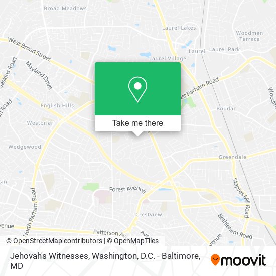 Jehovah's Witnesses map