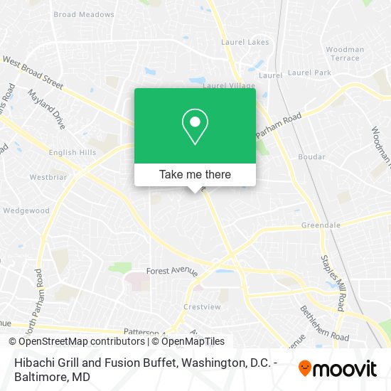 Hibachi Grill and Fusion Buffet map