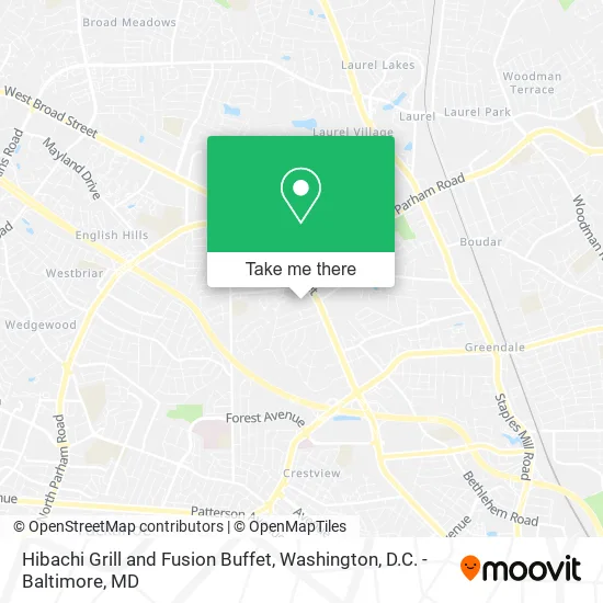 Hibachi Grill and Fusion Buffet map