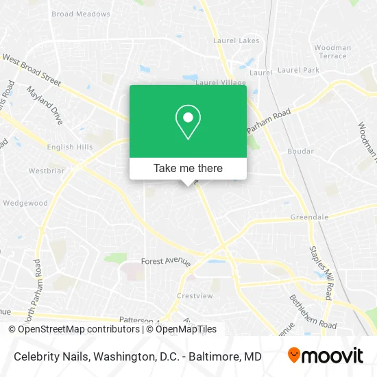Celebrity Nails map