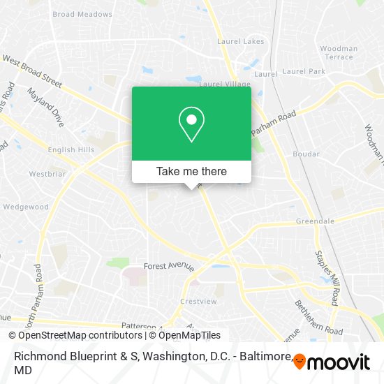 Mapa de Richmond Blueprint & S