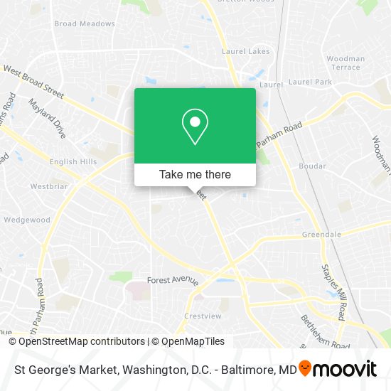 Mapa de St George's Market