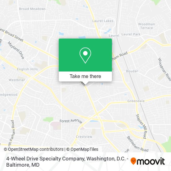 4-Wheel Drive Specialty Company map