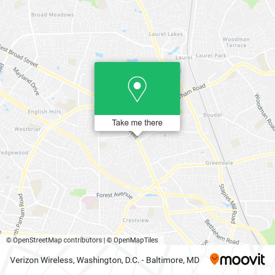 Mapa de Verizon Wireless