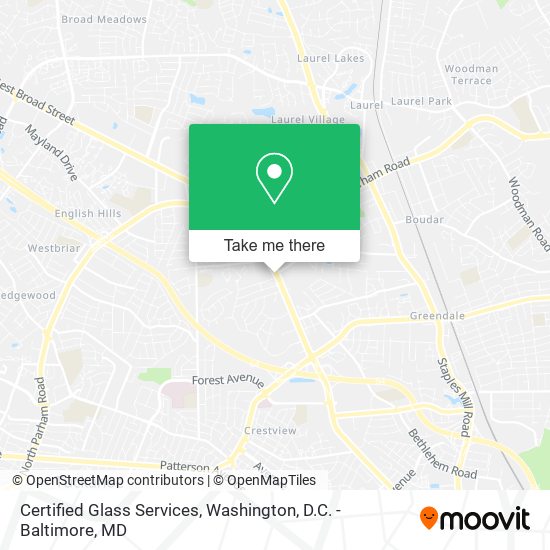 Certified Glass Services map