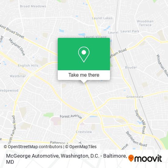 Mapa de McGeorge Automotive