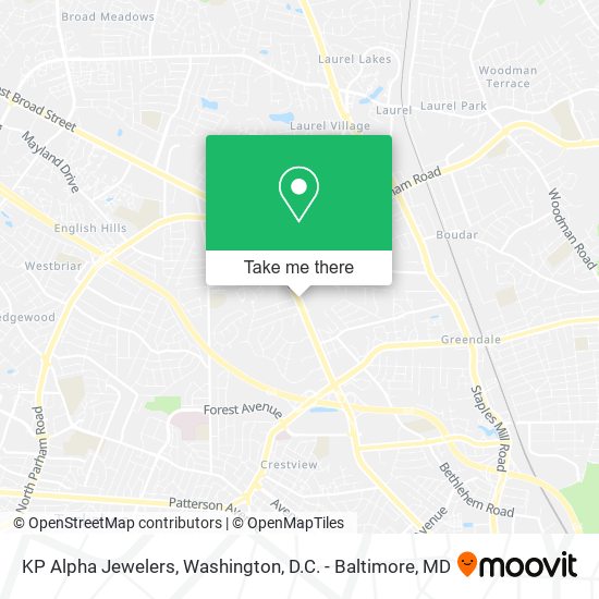 KP Alpha Jewelers map