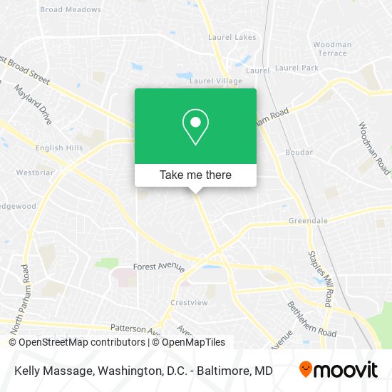 Kelly Massage map
