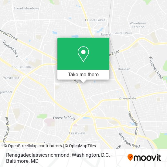 Renegadeclassicsrichmond map