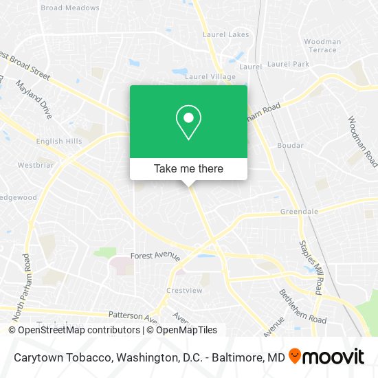 Carytown Tobacco map
