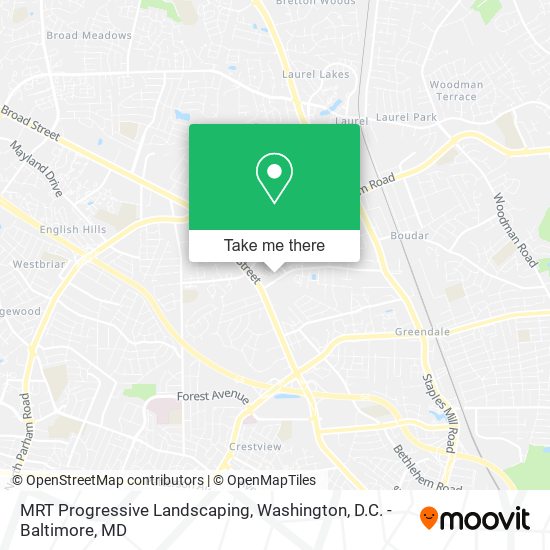 Mapa de MRT Progressive Landscaping