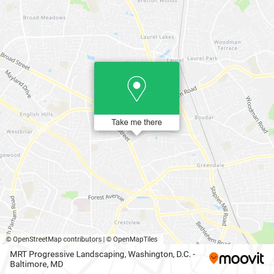 MRT Progressive Landscaping map