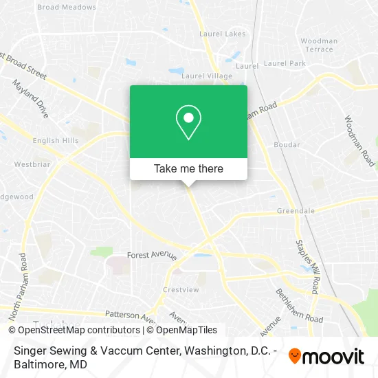 Singer Sewing & Vaccum Center map