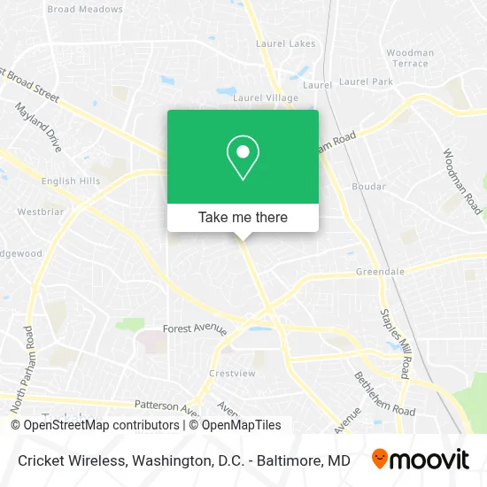 Cricket Wireless map