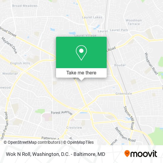 Wok N Roll map