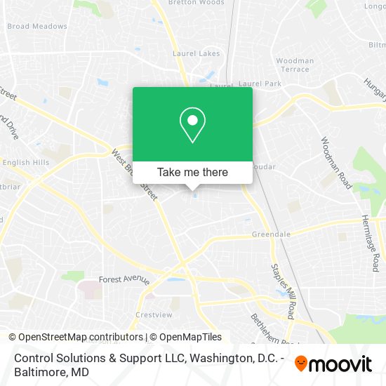 Mapa de Control Solutions & Support LLC