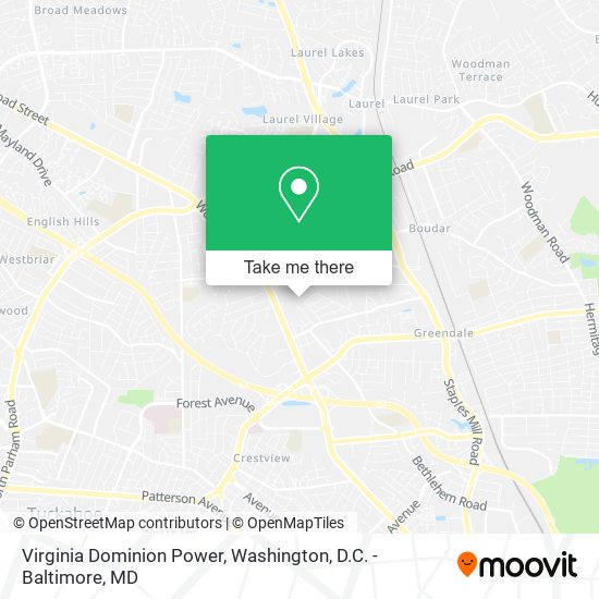 Virginia Dominion Power map