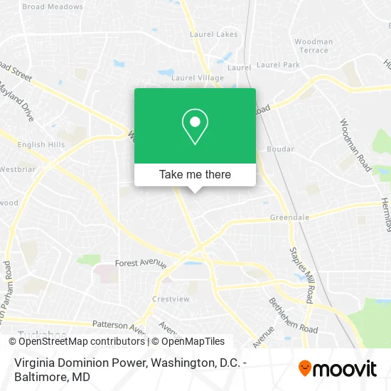 Virginia Dominion Power map
