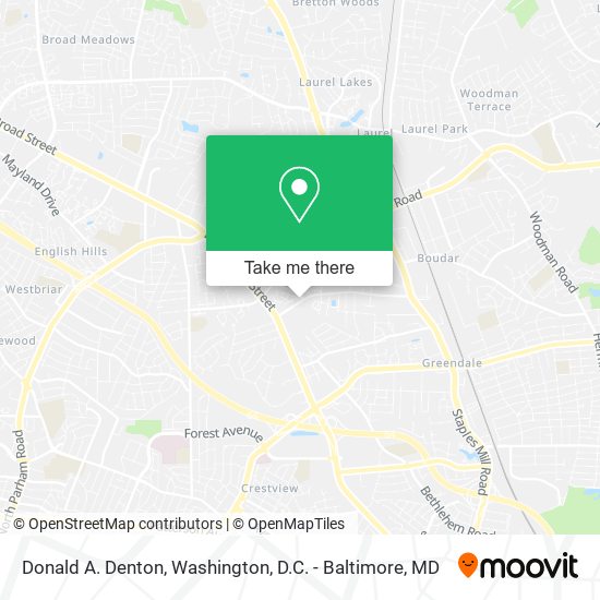 Donald A. Denton map