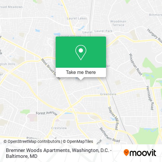Bremner Woods Apartments map