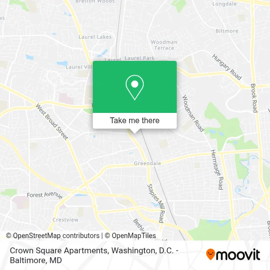 Crown Square Apartments map