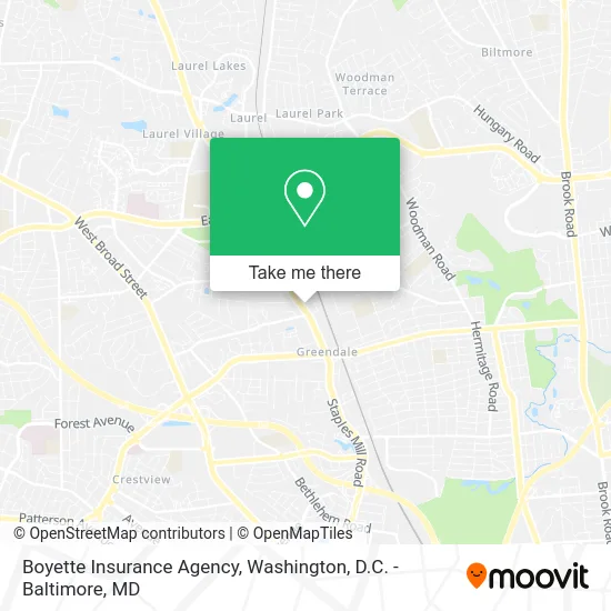 Boyette Insurance Agency map