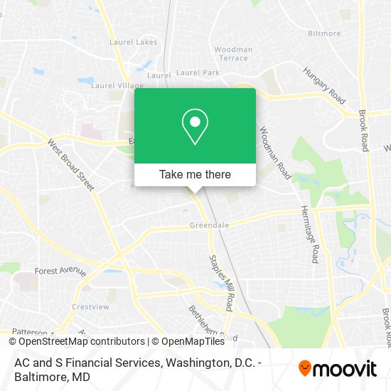 AC and S Financial Services map