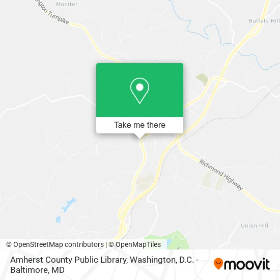 Amherst County Public Library map