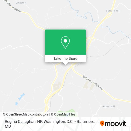 Regina Callaghan, NP map