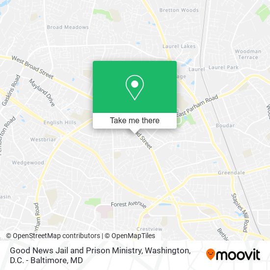 Mapa de Good News Jail and Prison Ministry
