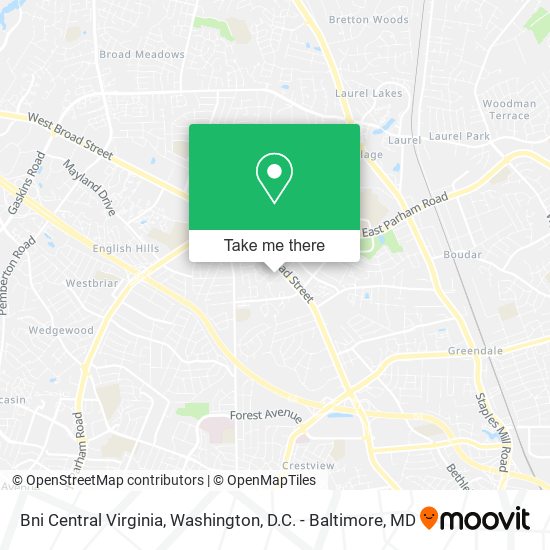Mapa de Bni Central Virginia
