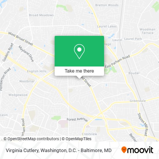 Virginia Cutlery map