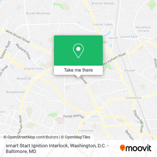 smart Start Ignition Interlock map