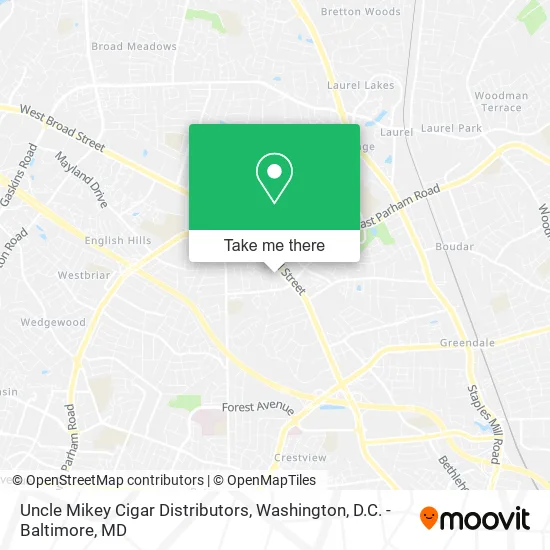 Uncle Mikey Cigar Distributors map