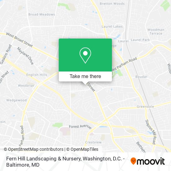 Mapa de Fern Hill Landscaping & Nursery