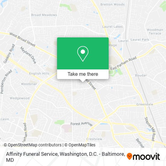 Affinity Funeral Service map