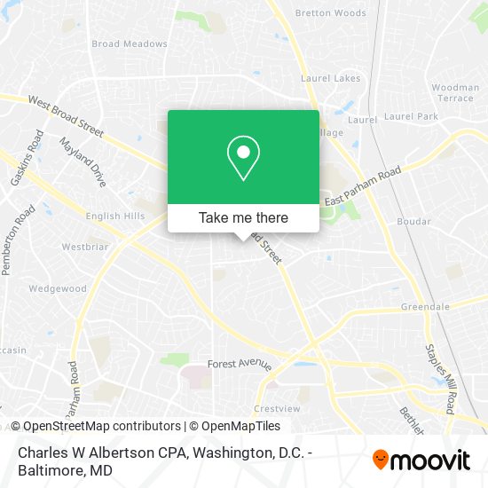 Charles W Albertson CPA map